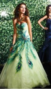Peacock Gown Dress