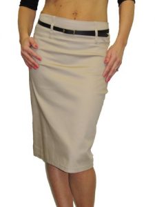 Pencil Skirt Beige