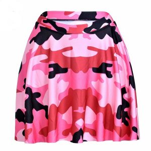 Pink Camouflage Skirt