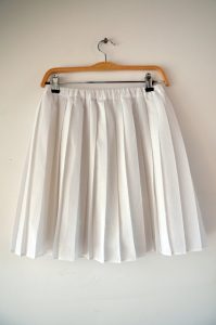 Pleated Tennis Skirt White