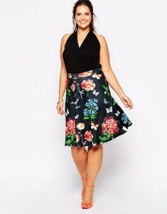 Plus Size A Line Skirt