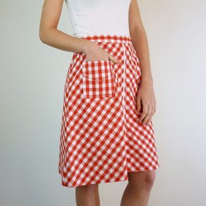 Red Gingham Skirt