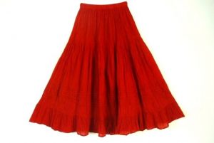 Red Mexican Skirt