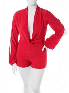 Red Romper Plus Size