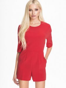 Red Romper Women