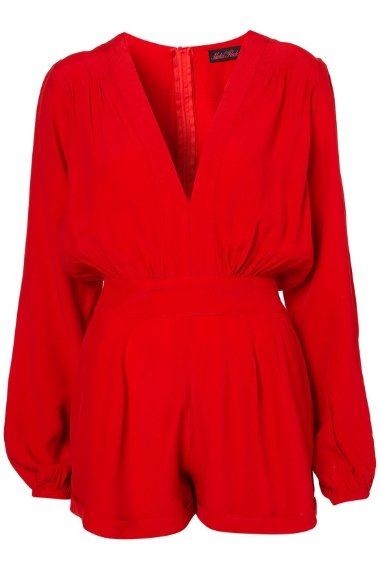 red romper womens
