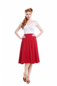 Red Swing Skirt