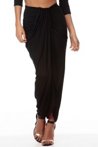 Ruched Maxi Skirt