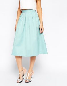 Satin Midi Skirt