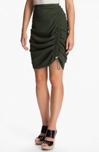 Side Ruched Skirt