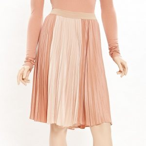 Silk Pleated Skirt