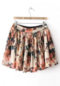 Skirt with Flowers