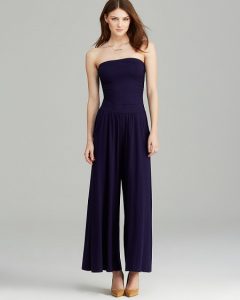 Strapless Wide Leg Jumpsuit