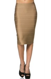 Tan Bandage Skirt