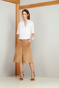 Tan Midi Skirt