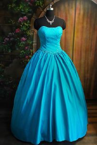 Teal Wedding Gown