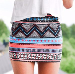 Tribal Pattern Skirt