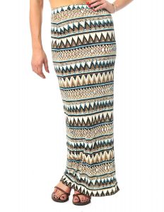 Tribal Print Maxi Skirt