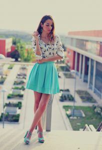 Turquoise Skirt Pictures