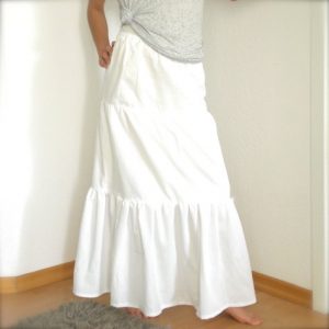 White Cotton Skirt