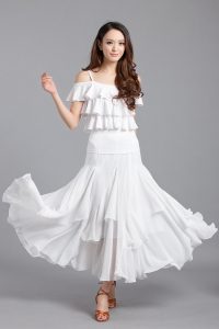 White Flamenco Skirt
