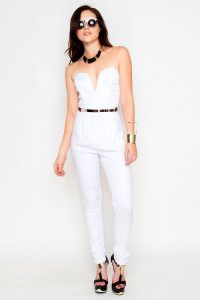 White Jumpsuit Romper