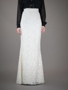 White Lace Long Skirt