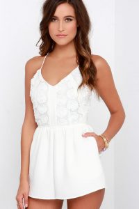 White Lace Romper