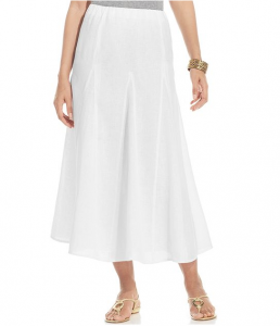 White Linen Skirts