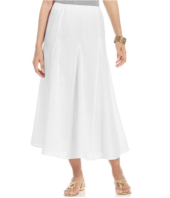 Linen Skirt | DressedUpGirl.com