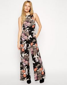 Wide Leg Jumpsuit Floral