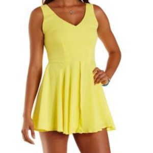 Yellow Romper Dress