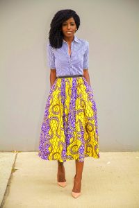 African Print Skirt