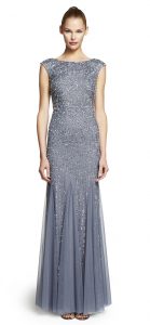 Beaded Cap Sleeve Gown