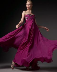 Beaded Chiffon Gown