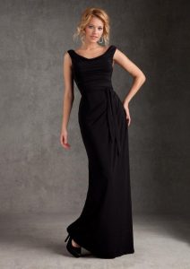 Black Bridesmaid Gown