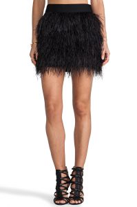 Black Feather Skirt