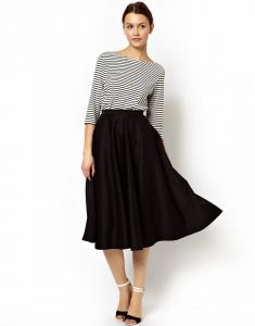 Black Full Skirt