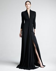 Black Jersey Gown