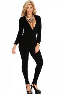 Black Long Sleeve Jumpsuit