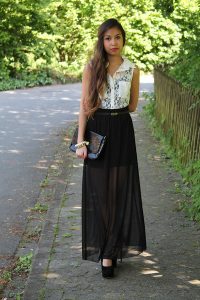 Black Sheer Skirt