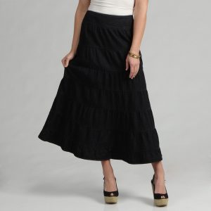 Black Tiered Skirt