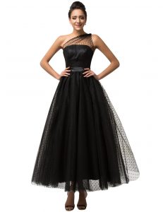 Black Tulle Gown
