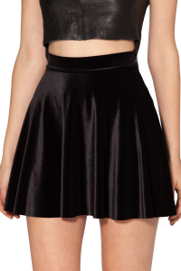 Black Velvet Skirt