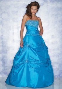 Blue Bridal Gown