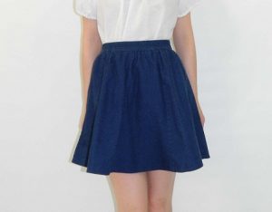 Blue Circle Skirt