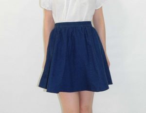 Blue Circle Skirt