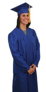 Blue Graduation Gown