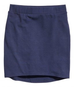Blue Jersey Skirt