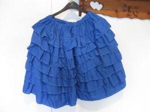 Blue Ruffle Skirt